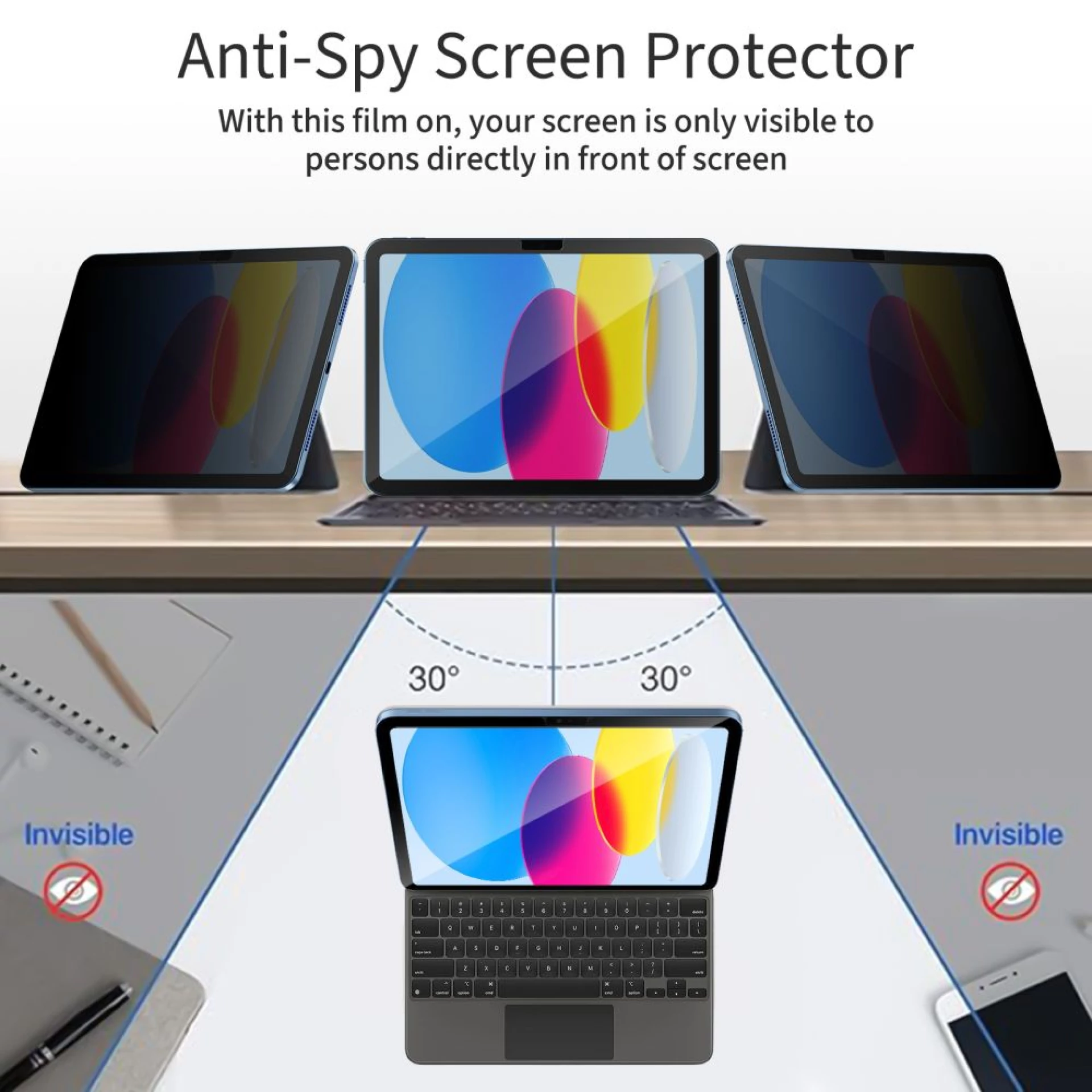 Zaštitno staklo Tech-Protect Glass Privacy za iPad 10.9 2022 /iPad 11 2025
