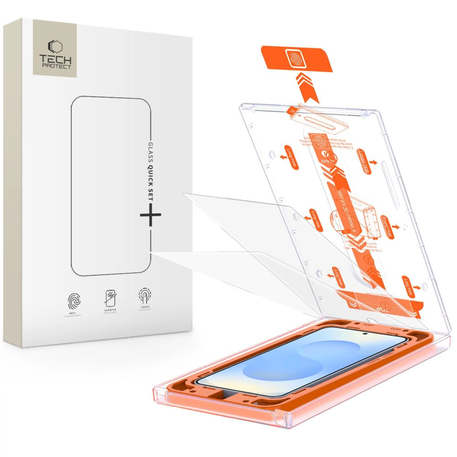 Zaštitno staklo Tech-Protect Glass Quick Set+ Glass za Samsung S25