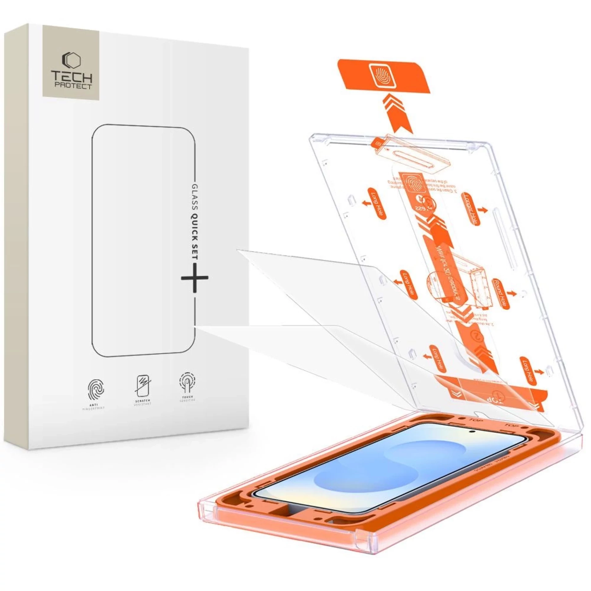 Zaštitno staklo Tech-Protect Glass Quick Set+ Glass za Samsung S25