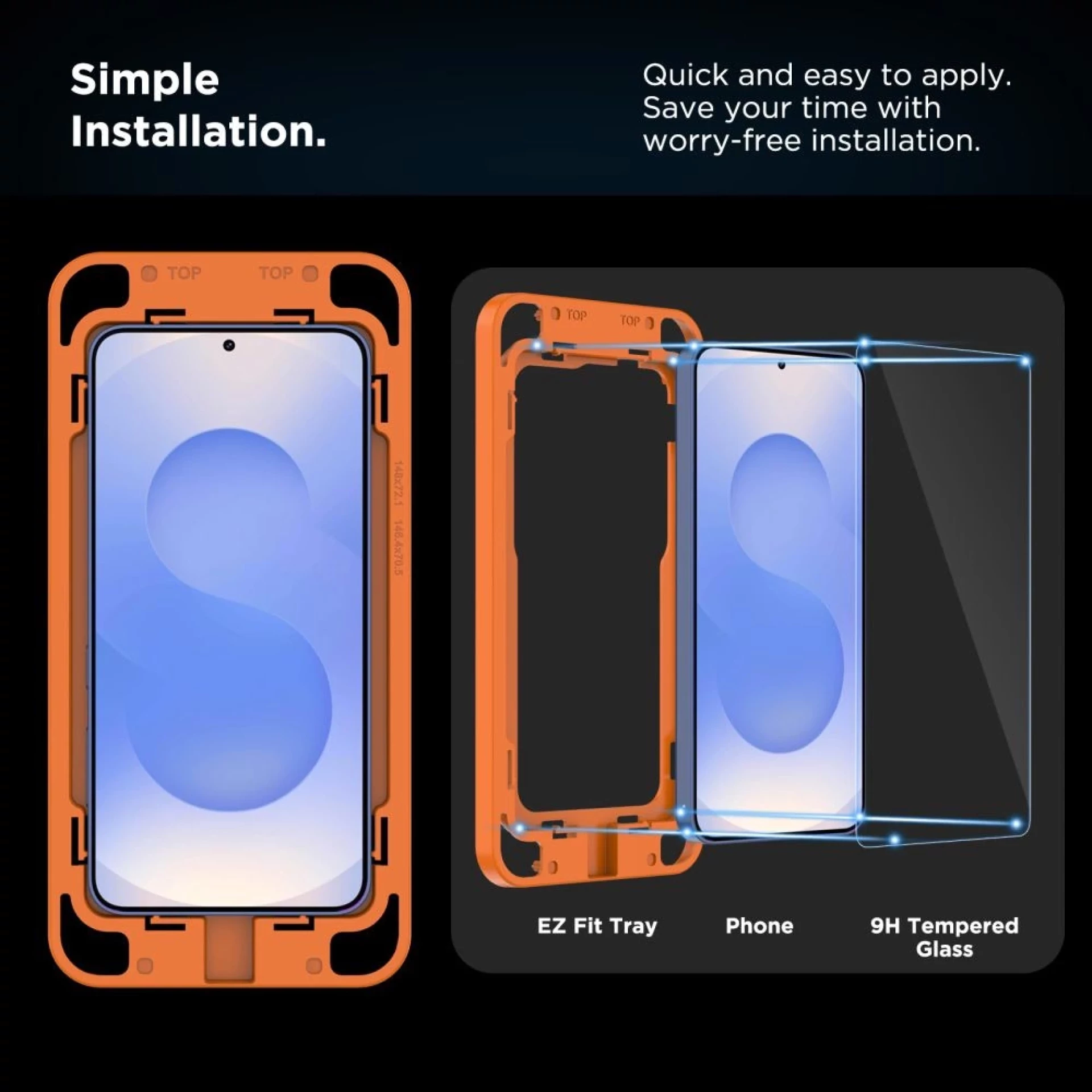 Zaštitno staklo Tech-Protect Glass Quick Set+ Glass za Samsung S25