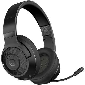 LORGAR Noah 500, Wireless Gaming headset with microphone, JL7006, BT 5.3, battery life up to 58 h (1000mAh), USB (C) charging cable (0.8m), 3.5 mm AUX cable (1.5m), size: 195*185*80mm, 0.24kg, black