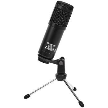 LORGAR Soner 313, Gaming Microphone, USB condenser microphone with Volume Knob & Echo Knob, Frequency Response: 80 Hz—17 kHz, including 1x Microphone, 1 x 2.5M USB Cable, 1 x Tripod Stand, dimensions: Ø47.4*158.2*48.1mm, weight: 243.0g, Black