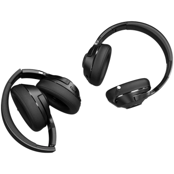 LORGAR Noah 500, Wireless Gaming headset with microphone, JL7006, BT 5.3, battery life up to 58 h (1000mAh), USB (C) charging cable (0.8m), 3.5 mm AUX cable (1.5m), size: 195*185*80mm, 0.24kg, black