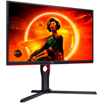 AOC Gaming Monitor 25G3ZM/BK 24.5” 240Hz VA, 1920x1090, 0.5ms, 3000:1, 178/178, Adaptive Sync, HDMI, DP, 3-sided frameless, Full Ergo, G-Menu, Black-Red, 3y