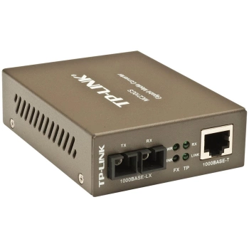 Media Filter TP-Link MC210CS, 1000Mbps RJ45 to 1000Mbps single-mode SC fiber Converter, Full-duplex,up to 15Km, switching power adapter, chassis mountable