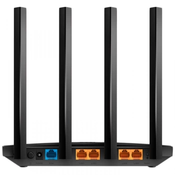TP-Link AC1900 802.11ac Wave2 3×3 MIMO Wi-Fi Router, 1300Mbps at 5GHz + 600Mbps at 2.4GHz, 5 Gigabit Ports,4 antennas, Beamforming,Smart Connect,IPTV, Access Point Mode, IPv6 Ready,Tether App,Cloud support