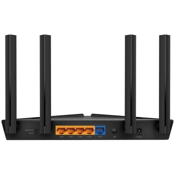 TP-Link Archer AX23 AX1800 Dual-Band Wi-Fi 6 Router, 574 Mbps at 2.4 GHz + 1201 Mbps at 5 GHz,  4× Antennas, 1× G WAN Port + 4× G LAN Ports, 1024-QAM, OFDMA, Tether App, WPA3, AP mode, OpenVPN, PPTP