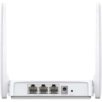 Mercusys 300Mbps Multi-Mode Wireless N Router, 2× Fixed External Antennas, 2× 10/100 Mbps LAN Ports, 1× 10/100 Mbps WAN Port, FEATURE: Access Point Mode, WPS/Reset Button, IPTV, IPv6, Beamforming, MU-MIMO, Parental Controls, Guest Network
