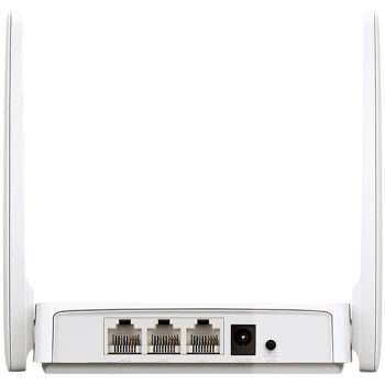 Mercusys AC10 AC1200 Wireless Dual Band Router, 300 Mbps at 2.4 GHz + 867 Mbps at 5 GHz, 4 × 5 dBi Fixed External Antennas, 2× 10/100 Mbps LAN Ports, 1× 10/100 Mbps WAN Port, Access Point Mode, Beamforming, MU-MIMO, Parental Controls, Guest