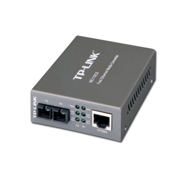 Media Filter TP-Link MC110CS, 10/100Mbps RJ45 to 100Mbps single-mode SC fiber Converter, Full-duplex,up to 20Km, switching power adapter, chassis mountable