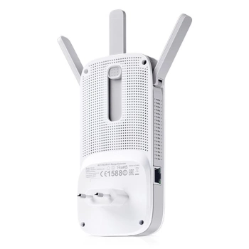 AC1750 Dual Band Wireless Wall Plugged Range Extender, Qualcomm, 1300Mbps at 5Ghz + 450Mbps at 2.4Ghz, 802.11ac/a/b/g/n, 1 10/100/1000M LAN, Ranger Extender button, Range extender mode，with 3 fixed Antennas