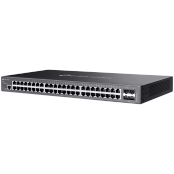TP-Link SG3452 Omada 48-Port Gigabit L2+ Managed Switch with 4 SFP Slots, 48× Gigabit RJ45 ports and 4× Gigabit SFP slots, Static Routing, VLAN, ACL, QoS, IGMP Snooping, ERPS, Zero-TouchProvisioning, Omada APP