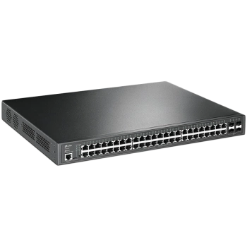 TP-Link SG3452P Omada 52-Port Gigabit L2+ Managed Switch with 48-Port PoE+, 48×Gigabit 802.3af/at PoE+ ports and 4×Gigabit SFP slots, 384 W total PoE budget,SDN, Omada app, Static Routing,VLAN,ACL,QoS, IGMP Snooping, ERPS, Zero-Touch Provisioning