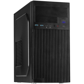 Inter-Tech PC Chassis IT-6521 Straight, mATX, 1x 5.25" external, 2x 3.5" int. & ext., 3x 2.5 internal, 2x USB 3.0, mATX MB, ATX PSU, 170 x 355 x 354mm (WxDxH), Dark Gray