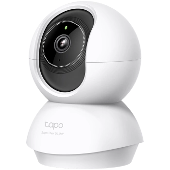 TP-Link Tapo C230 Pan/Tilt AI Home Security Wi-Fi Camera, 3K 5MP (2880x1620), 2.4 GHz, Horizontal 360, Pan/Tilt, Smart AI Detection and Notifications (motion, people, pets, cars, baby crying, abnormal sound), AI Smart Tracking, Sound and Light Alarm