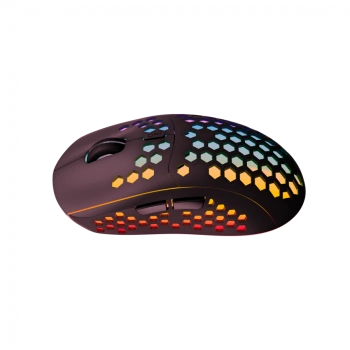 Canyon 7keys Gaming 2.4G wireless mouse, KA8 sensor, DPI up to 1600, rubber coating on panel, Huano 1million switch, 45cm PVC cable, ABS material. 400mAh battery, size: 125.8*63.7*41mm, weight: 95g, Black