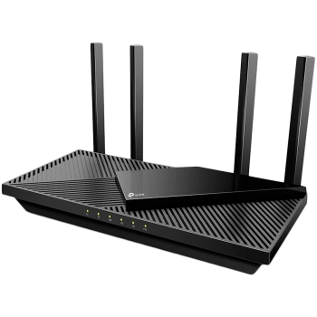 TP-Link Archer AX55 AX3000 Dual Band Gigabit Wi-Fi 6 Router,2402 Mbps(5 GHz) and 574 Mbps(2.4 GHz),4 external High-Performance antennas, 4 x G LAN Ports, 1 x G WAN port, 1 x USB 3.0, Dual-Core CPU,512 MB RAM,OFDMA,HomeShield,WPA3,Beamforming,OneMesh