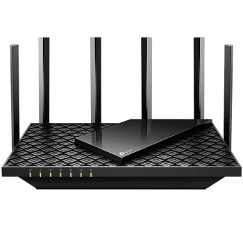 TP-Link Archer AX72 AX5400 Dual-Band Gigabit Wi-Fi 6 Router, 574 Mbps (2.4 GHz) + 4804 Mbps (5 GHz), 6× Antennas, Qualcomm 1 GHz Dual-Core CPU, 1× G WAN + 4× G LAN, 1 x USB 3.0, 4x4 MIMO,OFDMA,OFS,4T4R,Beaforming,HT160,100+ con. devices