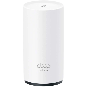 TP-Link Deco X50-Outdoor (1-pack) AX3000 Outdoor/Indoor Mesh Wi-Fi 6 Unit, 574 Mbps at 2.4 GHz + 2402 Mbps at 5 GHz,Internal Antennas, 2×G Ports (WAN/LAN),IP65, PoE and AC, Deco App, Router/AP Mode, MU-MIMO, WPA3, Beamforming, Pole Mount, Wall Mount