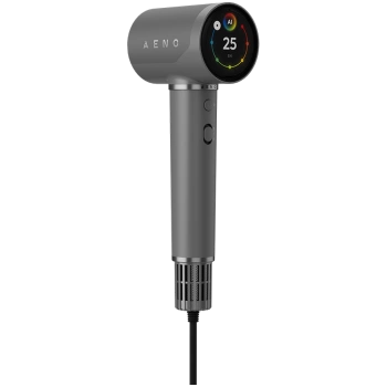 High Speed Hair Dryer, Grey, 220V-240V~50-60Hz, 1500W, Voice Control, Ionizer, Touch LCD, Infrared Nursing, Infrared Distance Protection, AI Control, Gravity Sensor 110000RPM, Noise less than 67dB
