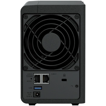 Synology DS225+, Tower, 2-bays 3.5'' SATA HDD/SSD, CPU Inte Celeron J4125 4-core (4-thread) 2.0 GHz, burst up to 2.7 GHz, 2 GB DDR4 non-ECC (expandable up to 6 GB), 1xRJ-45 1GbE LAN, 1xRJ-45 2.5 GbE LAN, 2xUSB 3.2 Gen 1, 1.3 kg, 3yr warranty