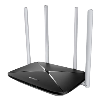 Mercusys MB135-4G AC1200 Wi-Fi 4G LTE Router, Build-In 150Mbps 4G LTE Modem, 300 Mbps at 2.4 GHz, 867 Mbps at 5 GHz, 4G Cat4 150/50 Mbps, Internal Antennas,  Extra 3G/4G Antenna Ports, 1x 10/100 Mbps LAN Port, 1x 10/100 Mbps WAN/LAN Port