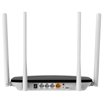 Mercusys MB135-4G AC1200 Wi-Fi 4G LTE Router, Build-In 150Mbps 4G LTE Modem, 300 Mbps at 2.4 GHz, 867 Mbps at 5 GHz, 4G Cat4 150/50 Mbps, Internal Antennas,  Extra 3G/4G Antenna Ports, 1x 10/100 Mbps LAN Port, 1x 10/100 Mbps WAN/LAN Port