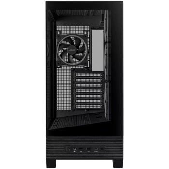 ASUS A31 PLUS Tempered Glass ATX case Black, support for hidden-connector motherboards, 360mm radiators and 380mm graphics cards, four pre-installed ARGB fans and clean cable management