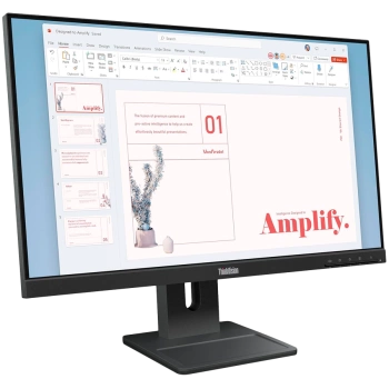 ThinkVision E24-40, 23.8" IPS, 1920x1080 FHD, 1300:1, 250 nits, 100Hz, 178 / 178, 16:9, 4/6ms, HDMI, DP, VGA, 2x 2w, Tilt, Swivel, Pivot, Height Adjust Stand, VESA, Raven Black, 3Yr