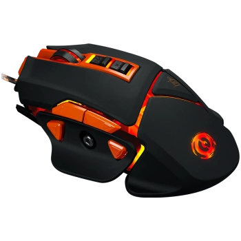 CANYON Optical gaming mouse, adjustable DPI setting 800/1000/1200/1600/2400/3200/4800/6400, LED backlight, moveable weight slot and retractable top cover for comfortable usage