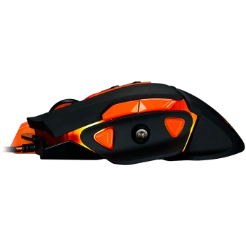 CANYON Optical gaming mouse, adjustable DPI setting 800/1000/1200/1600/2400/3200/4800/6400, LED backlight, moveable weight slot and retractable top cover for comfortable usage