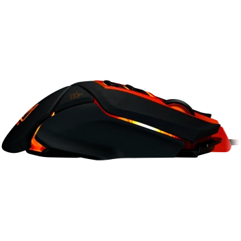 CANYON Optical gaming mouse, adjustable DPI setting 800/1000/1200/1600/2400/3200/4800/6400, LED backlight, moveable weight slot and retractable top cover for comfortable usage