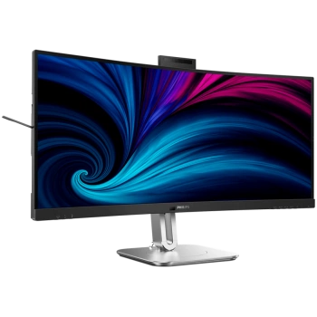 PHILIPS Monitor 34B2U6603CH 34" Curved, VA, 21:9, 3440x1440 (WQHD), 1500R, 120Hz, 4ms, 500 cd/m2, 4000:1, HDR400, Adaptive Sync, PowerSensor 2, 5.0 Mpixel Webcam with Microphone, 2xHDMI, 1xDP, TB4 (PD 100W), USB Hub, KVM, RJ45, Speakers, Ergo, 5Y