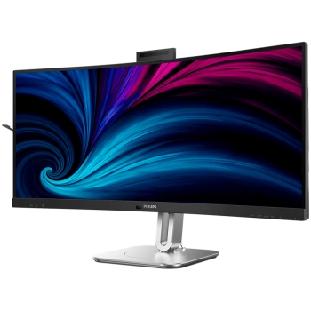 PHILIPS Monitor 34B2U6603CH 34" Curved, VA, 21:9, 3440x1440 (WQHD), 1500R, 120Hz, 4ms, 500 cd/m2, 4000:1, HDR400, Adaptive Sync, PowerSensor 2, 5.0 Mpixel Webcam with Microphone, 2xHDMI, 1xDP, TB4 (PD 100W), USB Hub, KVM, RJ45, Speakers, Ergo, 5Y