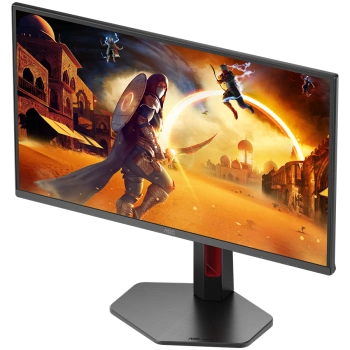 AOC MONITOR Q25G4SR, GAMING 25'', G, 300HZ, FAST IPS, 2560x1440, 0.3 MS, 80M:1, 300 CD/M, TILT, HEIGHT ADJUSTABLE, SWIVEL, PIVOT, 2X HDMI, DISPLAY PORT, 3YW, BLACK-RED
