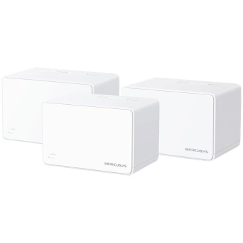 Mercusys Halo H80X AX3000 Whole Home Mesh Wi-Fi 6 System, 574 Mbps at 2.4 GHz + 2402 Mbps at 5 GHz, Internal Antennas, 3× Gigabit Ports per Unit, 1024-QAM, OFDMA, HE160, MERCUSYS APP, Router/AP Mode, Parental Controls, MU-MIMO, WPA3