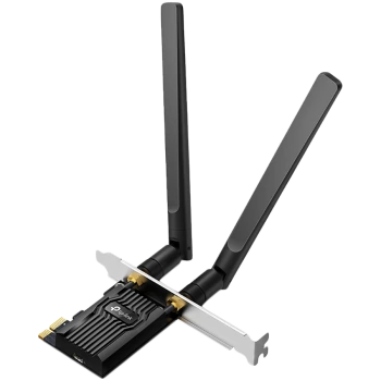 TP-Link Archer TX20E AX1800 Dual Band Wi-Fi 6 Bluetooth 5.2 PCI Express Adapter, 1201 Mbps at 5 GHz + 574 Mbps at 2.4 GHz, 2× High Gain External Antennas, MU-MIMO, OFDMA, WPA3, Bluetooth 5.2