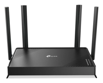 TP-Link Archer BE220 BE3600 Dual-Band Wi-Fi 7 Router, 688 Mbps at 2.4 GHz + 2882 Mbps at 5 GHz, 4x external Ant., 2.0 GHz Quad-Core CPU, 1x 1G WAN port + 4x1 G LAN ports, MLO, 4096-QAM, OFDMA, HE160 on 5GHz, Tether App, WPA3, Access Point Mode, IPv6