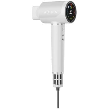 High Speed Hair Dryer, White, 220V-240V~50-60Hz, 1500W, Voice Control, Ionizer, Touch LCD, Infrared Nursing, Infrared Distance Protection, AI Control, Gravity Sensor 110000RPM, Noise less than 67dB