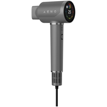 High Speed Hair Dryer, Grey, 220V-240V~50-60Hz, 1500W, Voice Control, Ionizer, Touch LCD, Infrared Nursing, Infrared Distance Protection, AI Control, Gravity Sensor 110000RPM, Noise less than 67dB