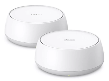 TP-Link Deco BE25(2-pack) BE3600 Whole Home Mesh Wi-Fi 7 System, 688 Mbps at 2.4 GHz + 2882 Mbps at 5 GHz, Internal Antennas, 2 x 2.5 Gigabit Ports, 160MHz for 5 GHz, 4-Stream, Deco App, Router/AP Mode, IPv6, IPTV, HomeShield (Parental Controls,..)
