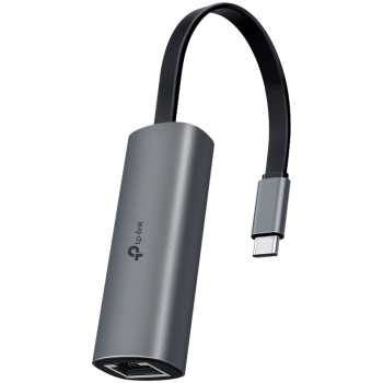 TP-Link USB 3.0 Type-C to 2.5 Gigabit Ethernet Network Adapter,  1xUSB 3.0 Type-C Connector, 1x2.5 Gigabit Ethernet Port, Foldable and Portable Design, Plug and Play in Windows(7/8/8.1/10/11), Mac OS X (10.9 and later), Linux OS, iOS, iPadOS, ChromeOS