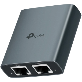 TP-Link EH210 1 to 2 Gigabit Ethernet Splitter, 3 x RJ45 1Gbps Ports, 1 x USB-C Power Supply Port, Aluminum Alloy Case, Plug and Play, Fast Heat Dissipation, Wide compatibility, Compact and Portable