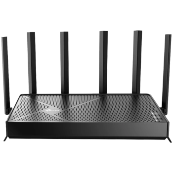 TP-Link Archer BE400 BE6500 Dual-Band Wi-Fi 7 Router, 688 Mbps at 2.4 GHz + 5764 Mbps at 5 GHz, 6xAntennas, 2.0 GHz Quad-Core CPU, 1x2.5 Gbps WAN port +1x2.5 Gbps LAN port + 3x1 Gbps LAN ports, 1xUSB 3.0 Port, WPA3, Access Point Mode