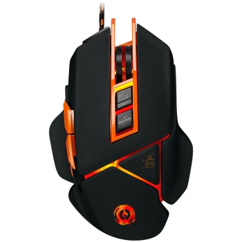CANYON Optical gaming mouse, adjustable DPI setting 800/1000/1200/1600/2400/3200/4800/6400, LED backlight, moveable weight slot and retractable top cover for comfortable usage