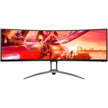AOC MONITOR LED AG493UCX2, 49",56.8x119.4cm, VA SUPER ultrawide (32:9) 5120x1440, 5K, 1ms, 165hz, 550cd/m2, DisplayHDR 1000, sRGB 131%, 8 Bit, Freesync Premium Pro, G-Sync Compatible, Vesa 100x100, Black