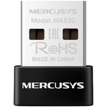Mercusys MA530 Bluetooth 5.3 Nano USB Adapter, Bluetooth 5.3, Nano-Size, USB 2.0, Supported operating systems include Win 11/10/8.1/7, Work with devices supported the earlier Bluetooth version