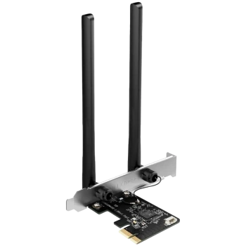 Mercusys MA30E AC1200 Dual-Band Wi-Fi Bluetooth  PCI Express Adapter, 867 Mbps at 5 GHz + 300 Mbps at 2.4 GHz, 2 x High Gain Dual-Band External Antennas, MU-MIMO, WPA3, Bluetooth 5.0