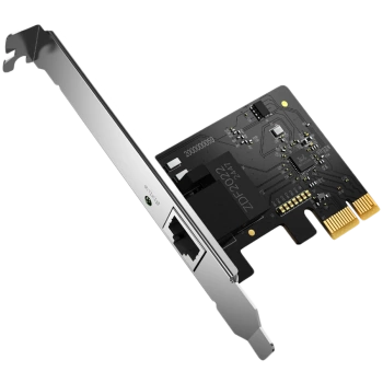 Mercusys MA210E Gigabit PCIe Network Adapter, 1x PCI Express, 1x RJ45 Port,1 Gbps, Full-Height Bracket/Low-Profile Bracket, Wake-on-LAN, Flow Control, Energy-Efficient Ethernet (EEE),