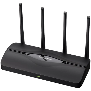 Mercusys MR27BE BE3600 Dual-Band Wi-Fi 7 Router, 688 Mbps at 2.4 GHz + 2880 Mbps at 5 GHz, 4× External Antennas, 1× 2.5 Gbps WAN port + 1× 2.5 Gbps LAN port + 2× Gigabit LAN ports, MLO, 4096-QAM, OFDMA, HE160, MERCUSYS App, Router/Access Point Mo